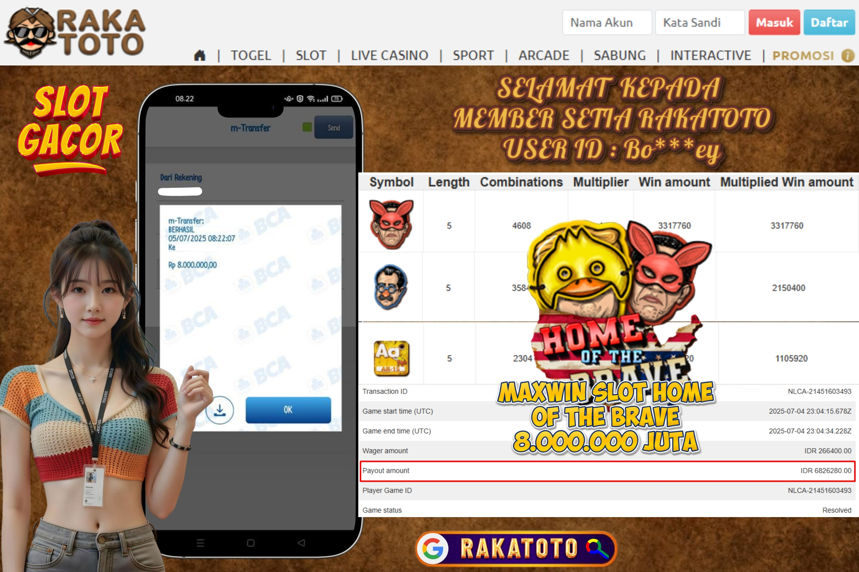 JACKPOT HOME OF THE BRAVE