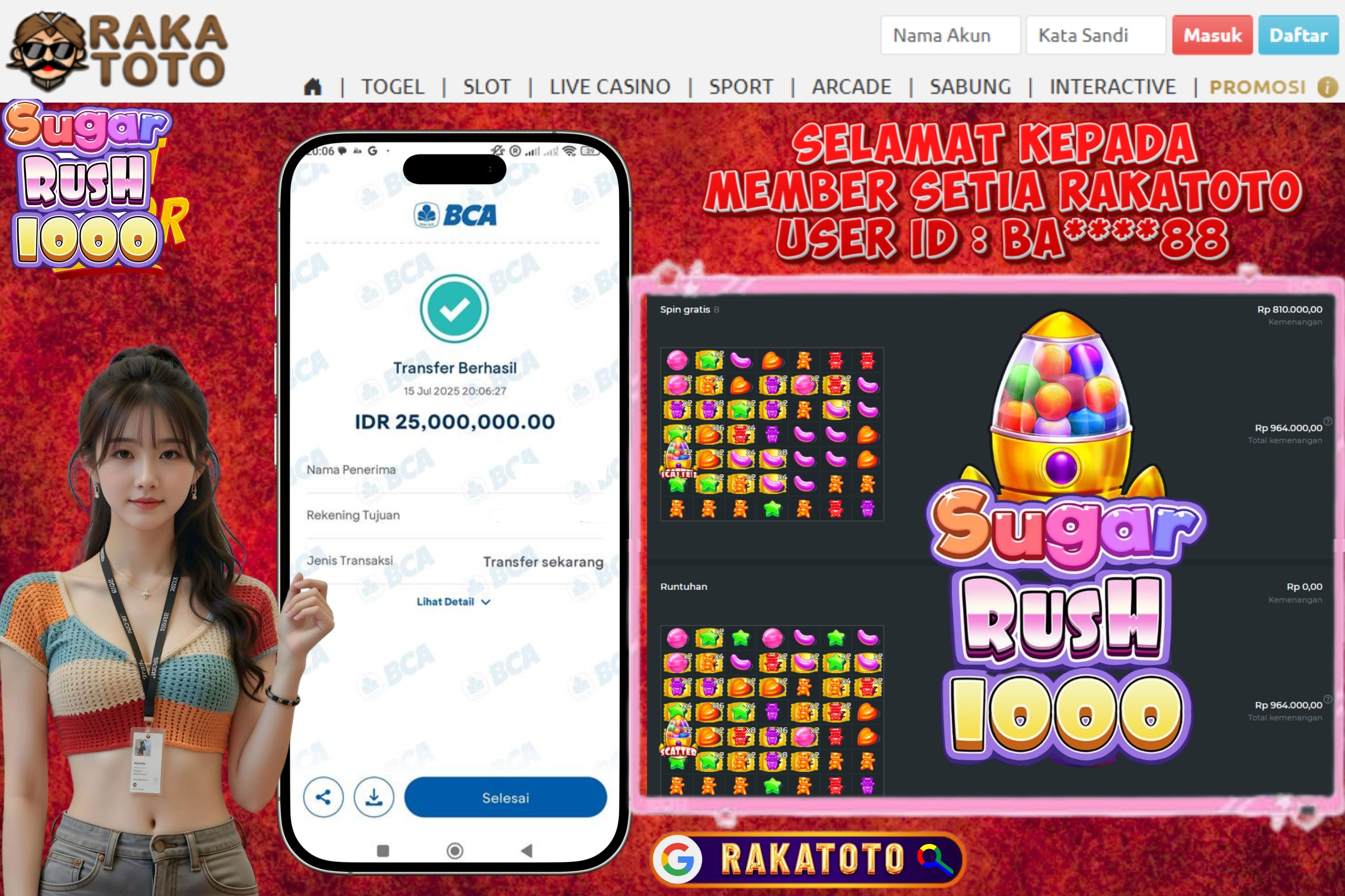 JACKPOT SUGAR RUSH 1000