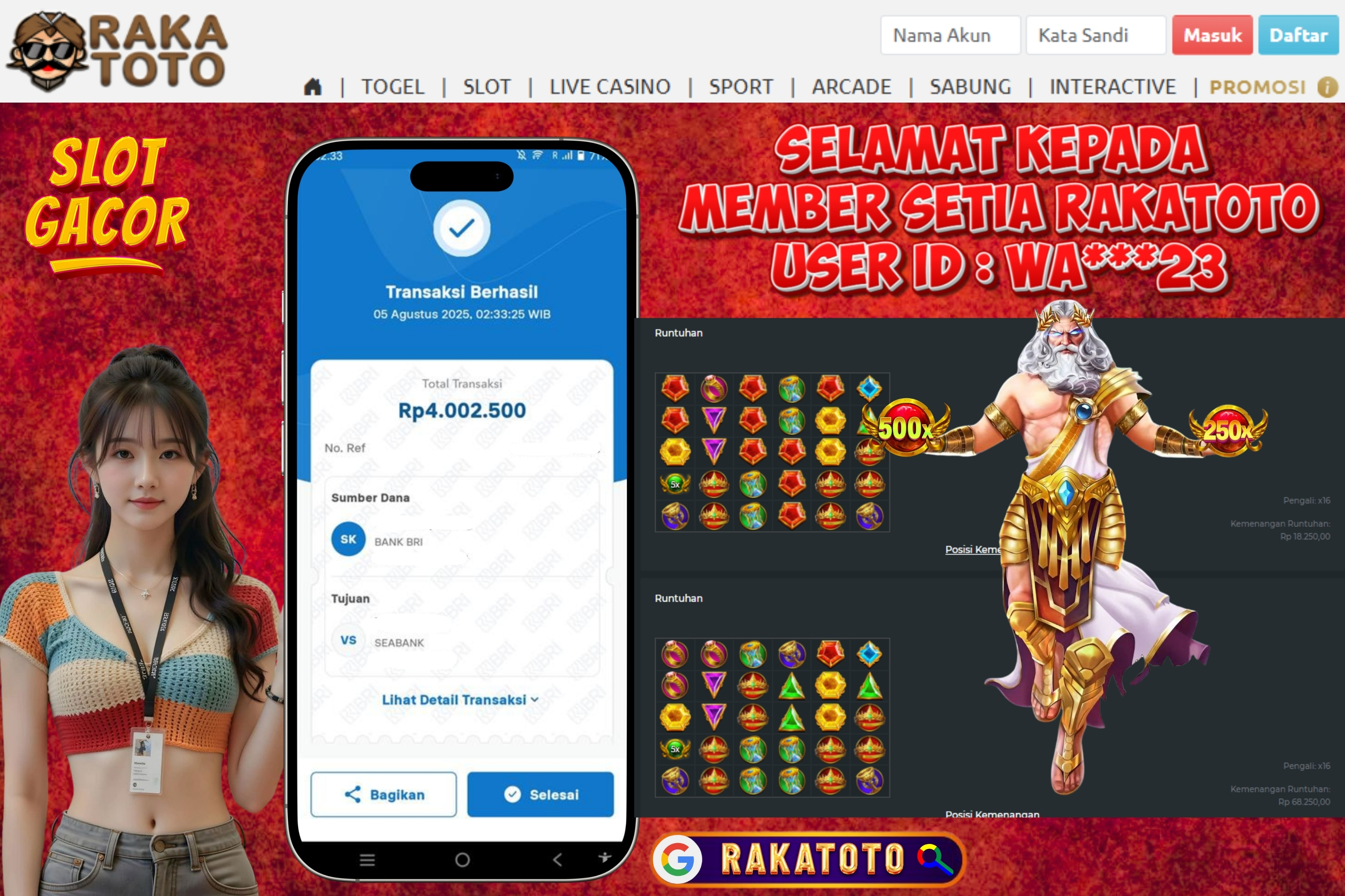 JACKPOT Gates of Olympus 1000	