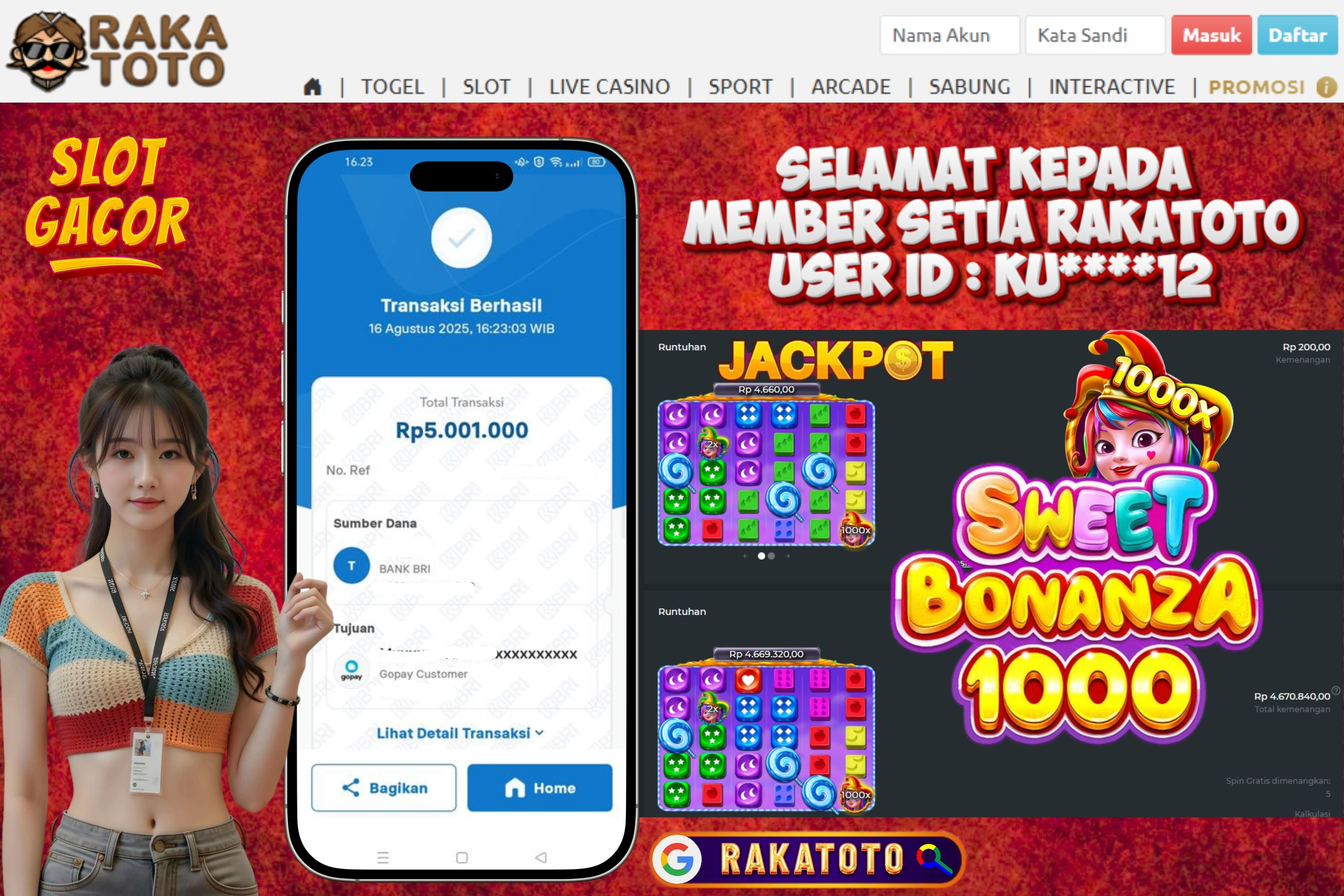 JACKPOT SWEET BONANZA 1000