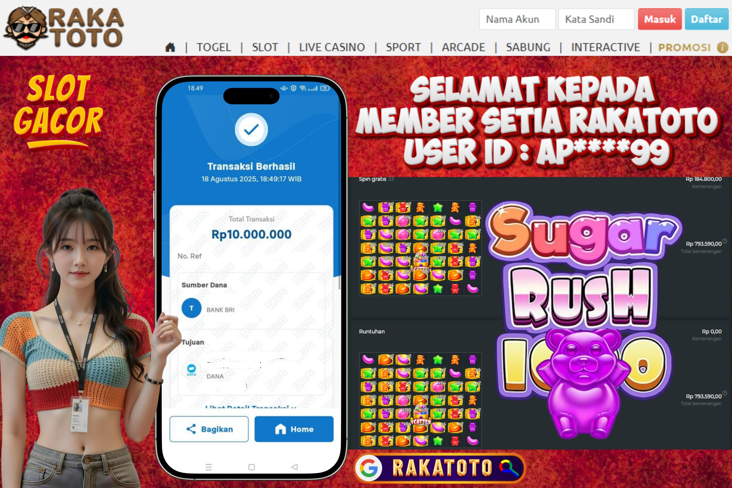 JACKPOT SUGAR RUSH 1000