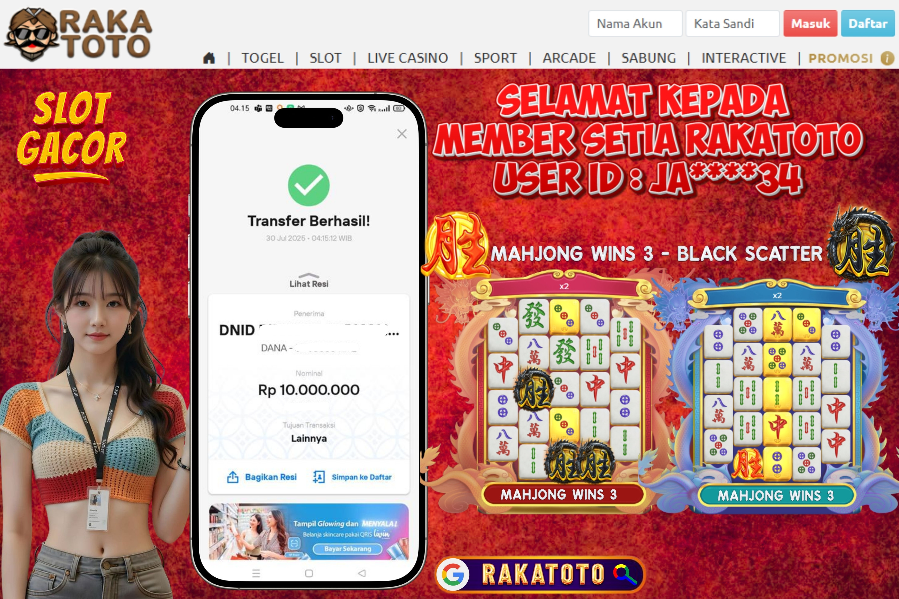 Mahjong Wins 3 - Black Scatter