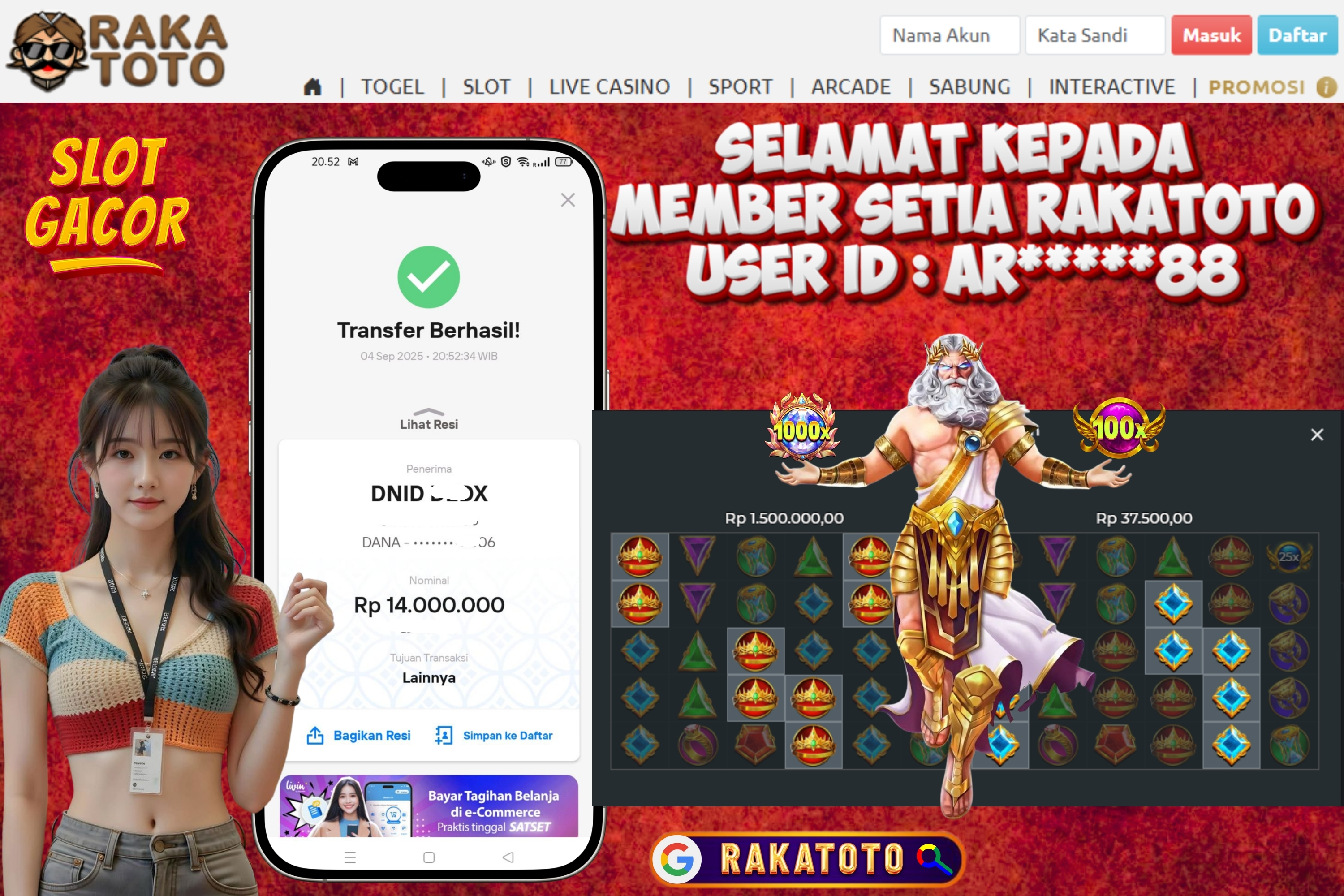 JACKPOT GATES OF OLYMPUS 1000