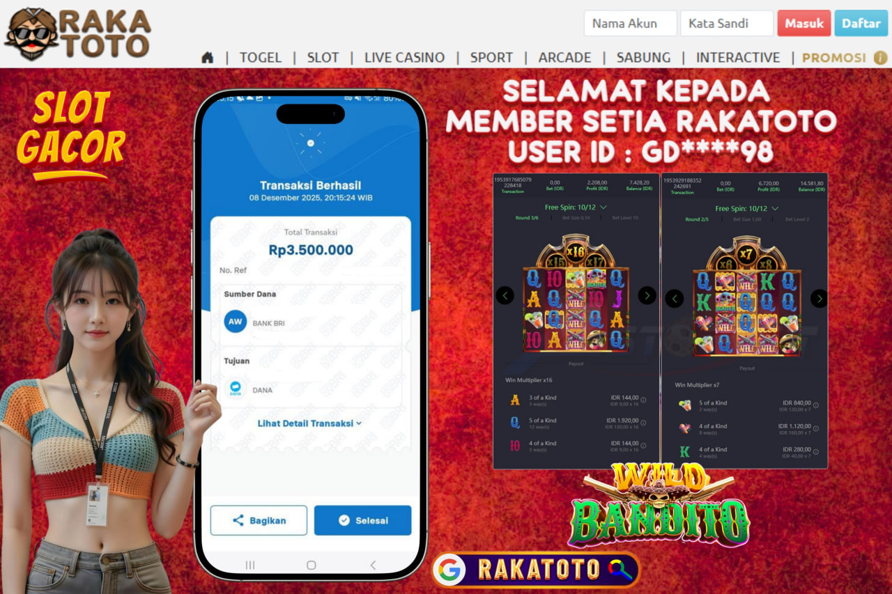 SELAMAT ATAS KEMENANGAN UNTUK MEMBER #RAKATOTO