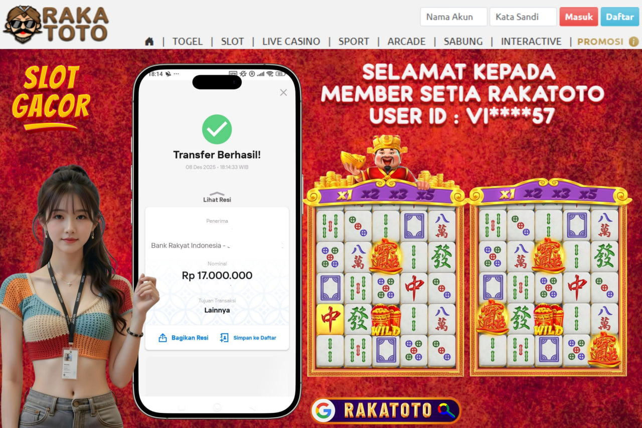 SELAMAT ATAS KEMENANGAN UNTUK MEMBER #RAKATOTO