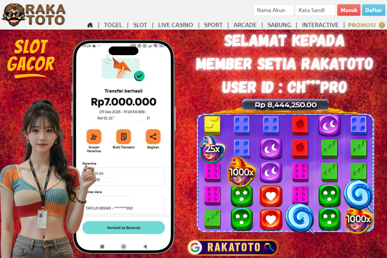 SELAMAT ATAS KEMENANGAN UNTUK MEMBER #RAKATOTO